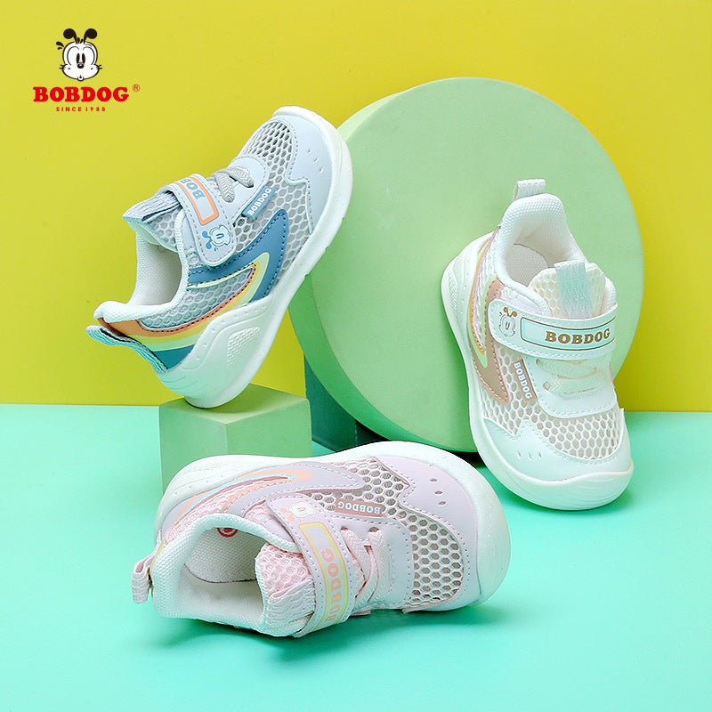Babudou B222 Spring And Non-Slip Sports Shoes, Breathable, Casual And Versatile, Big Kidsren'S Sneakers, Kidsren'S Mesh Shoes - Image 5